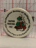 Dauphin Manitoba Beaver of Skikkgalee 1982 Legion Pipe Band Button Pinback