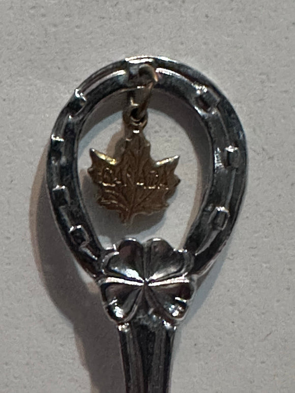 Rogers Pass British Columbia Maple Leaf Canada  Souvenir Spoon