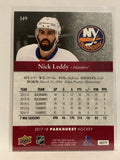 #149 Nick Leddy Red New York Islanders 2017-18 Parkhurst  Hockey Card