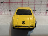 Yellow Ferrari Racer 1990 Hot Wheels Diecast Car