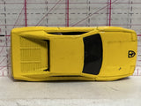 Yellow Ferrari Racer 1990 Hot Wheels Diecast Car