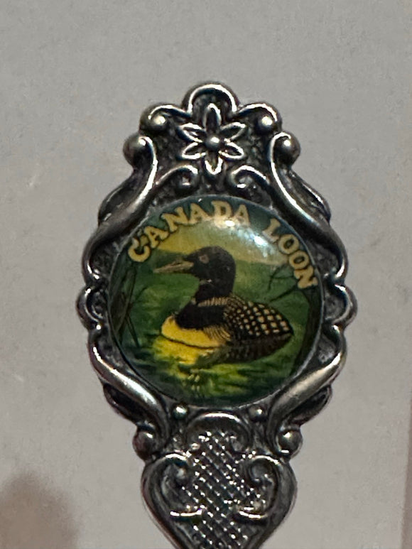 Canada Loon Bird Silverplated  Souvenir Spoon