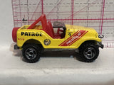 Yellow Rescue Patrol Jeep 1990 Hot Wheels Diecast Car