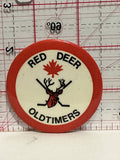 Red Deer Oldtimers Hockey Canada Deer Button Pinback