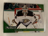 #7 John Gibson  Anaheim Ducks 2017-18 Parkhurst  Hockey Card