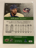 #71 Seth Jones Columbus Blue Jackets 2017-18 Parkhurst  Hockey Card