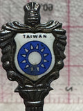 Taiwan Crest Emblem Silver Plated  Souvenir Spoon