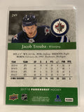 #249 Jacob Trouba Winnipeg Jets 2017-18 Parkhurst  Hockey Card