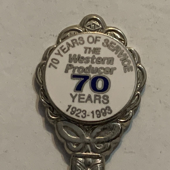 The Western Producer 70 Years 1923 1993 Newspaper Collectable Souvenir Spoon BQ