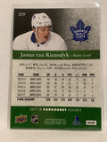 #219 Jame Van Riemsdyk Toronto Maple Leafs 2017-18 Parkhurst  Hockey Card