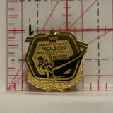 CSA 1986 Molson World Downhill Skiing Lapel Hat Pin