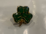 Green Shamrock Lapel Hat Pin