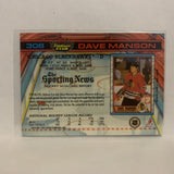 #308 Dave Manson Chicago Blackhawks 1991-92 Topps Stadium Club Hockey Card LZ3