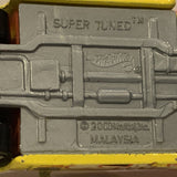 Yellow Super Tuned ©2000 Hot Wheels Diecast Car GO