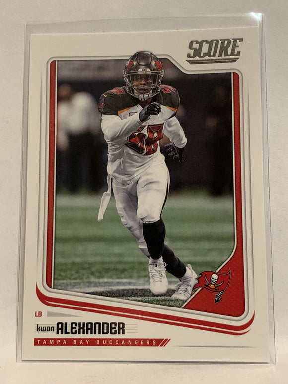 #306 Kwan Alexander Tampa Bay Buccaneers 2018 Score Football Card