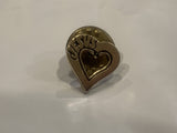 Jesus on a Heart Lapel Hat Pin