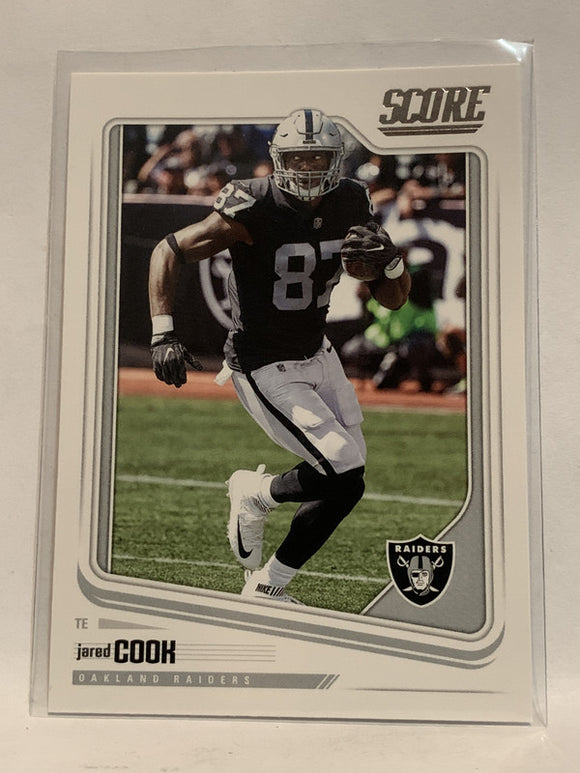 #254 Jamed Cook Oakland Raiders 2018 Score Football Card