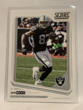 #254 Jamed Cook Oakland Raiders 2018 Score Football Card