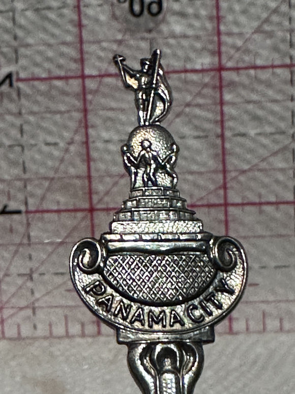 Panama City Statue  Souvenir Spoon