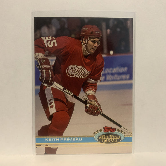 #305 Keith Primeau Detroit Red Wings 1991-92 Topps Stadium Club Hockey Card LZ3