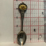 Washington State american Goldfinch Rhododenron Flower Collectable Souvenir Spoon BQ