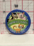 Kindness Counts Alberta SPCA Button Pinback