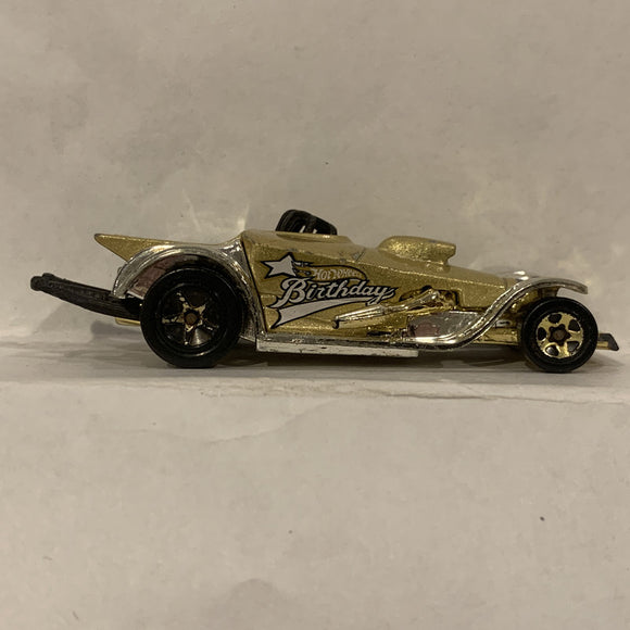 Golden Birthday Super Comp Dragster ©1997 Hot Wheels Diecast Car GO