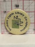 Northern Lights Library Co-Operative Button Pinback