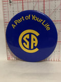 A Part of your life CSA Logo Button Pinback