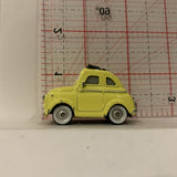 Yellow Fiat 500 CARS Disney Pixar Diecast Car GP