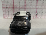 Black Police Jeep  Unbranded Diecast Car