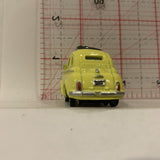 Yellow Fiat 500 CARS Disney Pixar Diecast Car GP