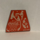 Sochi 2014 Olympics Coca-Cola Lapel Hat Pin