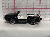 Black Police Jeep  Unbranded Diecast Car