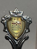 British Columbia Dogwood Flower Crest Emblem  Souvenir Spoon
