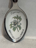 British Columbia Dogwood Flower Crest Emblem  Souvenir Spoon