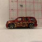 Red Flames '07 Cadillac Escalade Hot Wheels Diecast Car GP