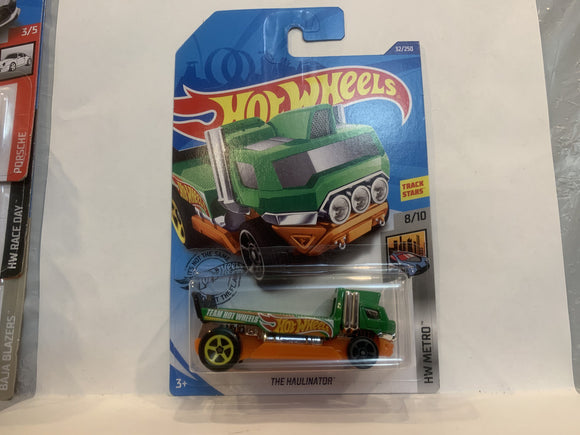 Green Orange The Haulinator HW Metro 2018 Hot Wheels Long Card New Diecast Cars AB