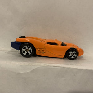 Orange Mcdonalds Stock Racer ©2009 Hot Wheels Diecast Car BA