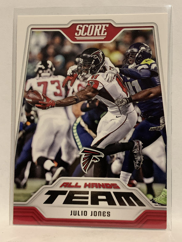 #5 Julio Jones All Hands Team Atlanta Falcons 2018 Score Football Card