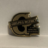 Guelph & District 5 Pin Bowling Association Lapel Hat Pin
