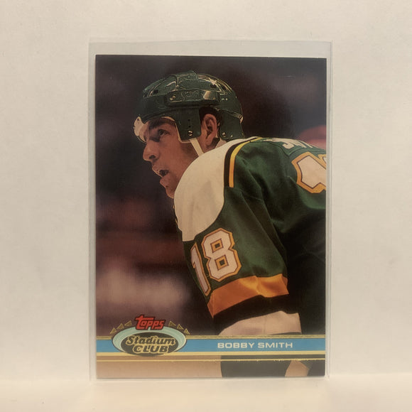 #25 Bobby Smith Minnesota North Stars 1991-92 Topps Stadium Club Hockey Card LZ5