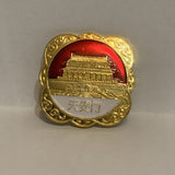 Asian Building Chinese Exhitbition Lapel Hat Pin