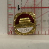 Asian Building Chinese Exhitbition Lapel Hat Pin