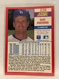 #238 Dave Anderson Los Angeles Dodgers 1990 Score Baseball Card