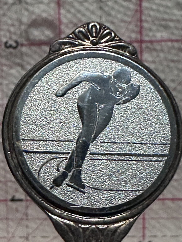 Speed Skater Thank You Martin  Souvenir Spoon