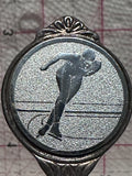 Speed Skater Thank You Martin  Souvenir Spoon