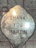 Speed Skater Thank You Martin  Souvenir Spoon