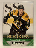 #287 Anders Bjork Rookie Boston Bruins 2017-18 Parkhurst Hockey Card