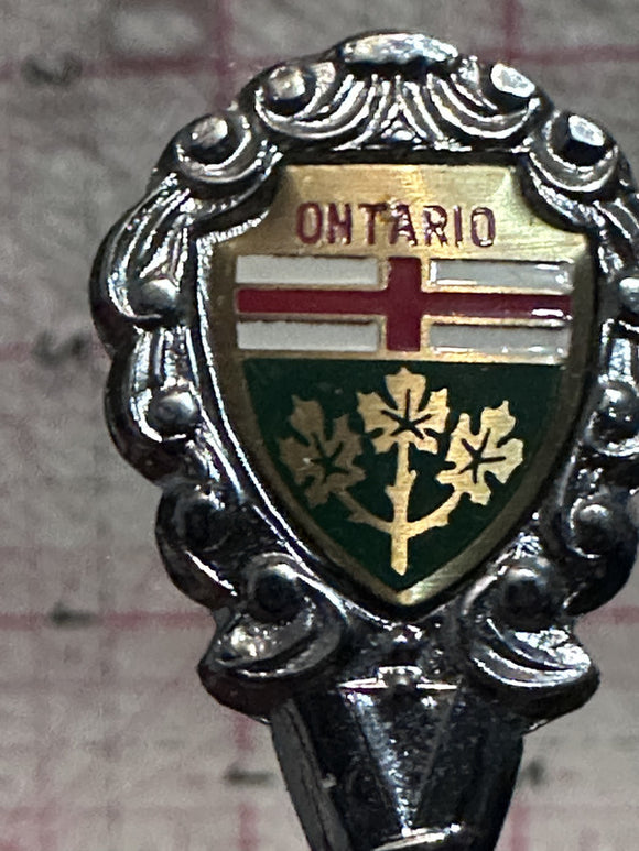 Ontario Crest Emblem  Souvenir Spoon